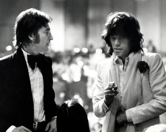 John Lennon and Mick Jagger