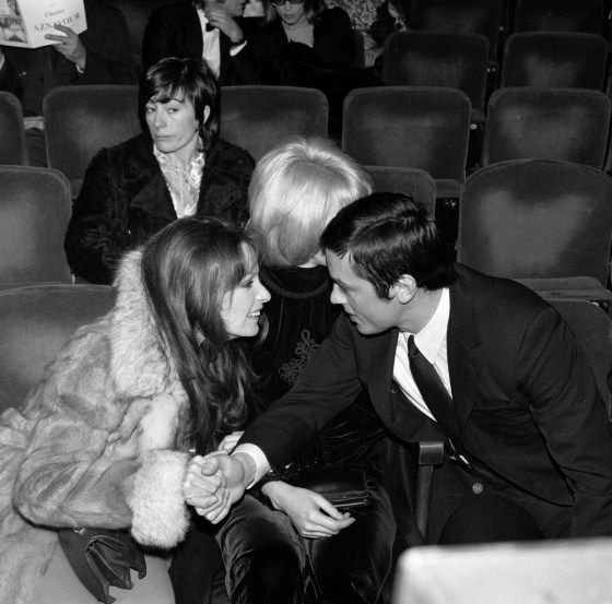 Marie Laforet, Mireille Darc and Alain Delon. Cha