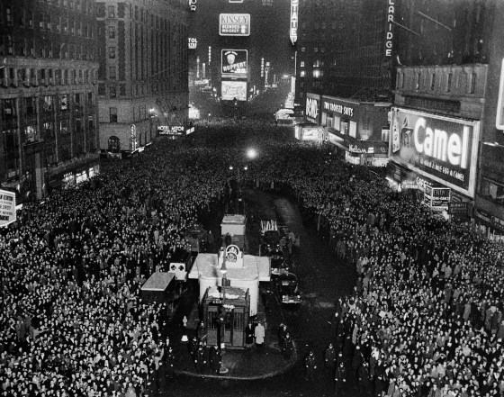 New Years Eve At Times Square 1940